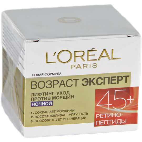 Крем для лица «L’Oreal» 45+, ночной, 50мл