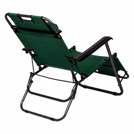 Кресло-шезлонг двухпозиционное с подголовником 156 х 60 х 82 см, Camping Palisad