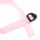 Розовый кляп-шар с нейлоновым ремешком