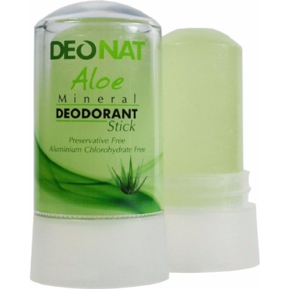 Дезодорант «Deonat» Кристалл стик, с соком Алоэ, зеленый, 60 г