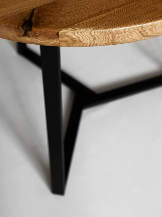 Металлическая опора для  стола, Н72 см, подстолье разборное, черный, STAL-MASSIV