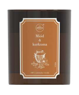 Свечи ароматизированные для дома Aroma HOME DOMOWY ZIELNIK 160G MIOD&KURKUMA