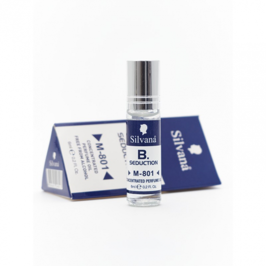 801-M "SILVANA"B. SEDUCTION PERFUME OIL 6ML ПАРФЮМЕРНОЕ МАСЛО