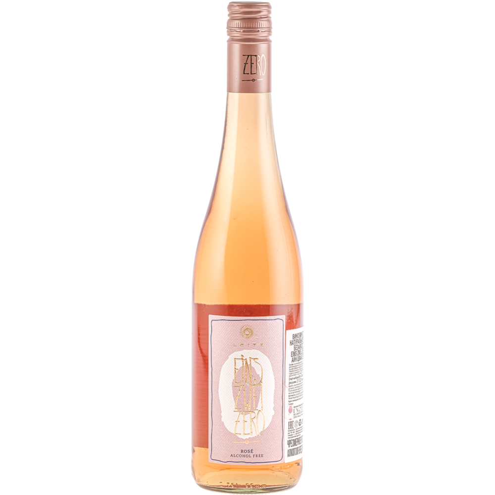 Вино без­ал­ко­голь­ное «Leitz» Eins-Zwei-Zero, ро­зо­вое, 0.75 л