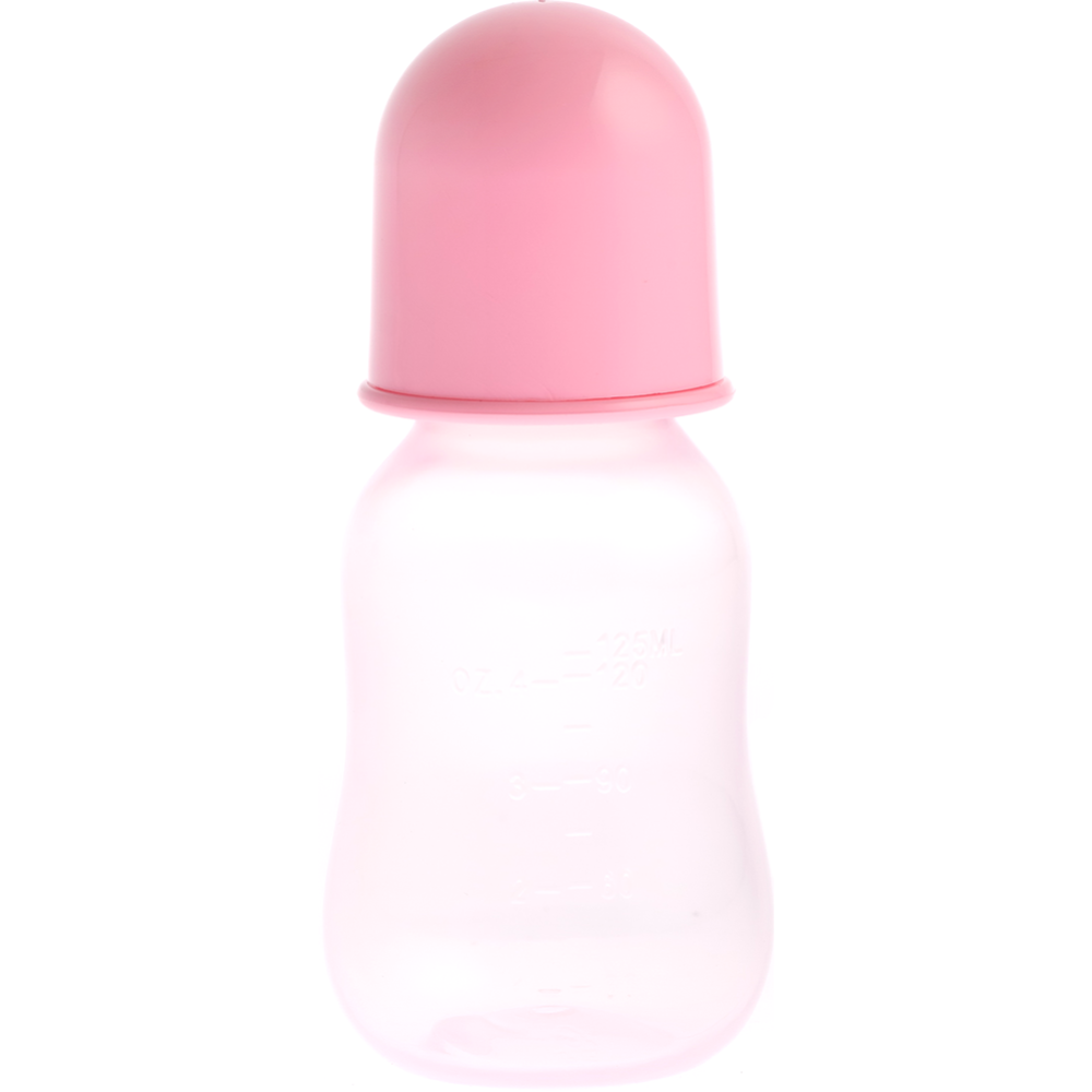 Бутылочка для кормления с соской, розовый, 125 мл