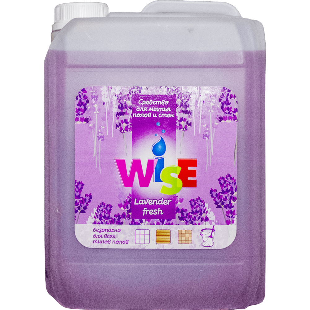 Средство для мытья полов и стен «Wise» Lavender fresh, 5 л