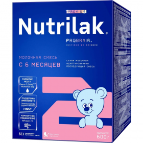 Смесь мо­лоч­ная сухая «Nutrilak» Premium-2, 600 г