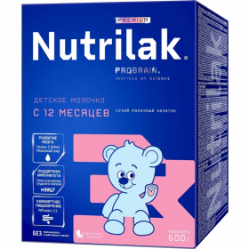 На­пи­ток мо­лоч­ный сухой «Nutrilak» Premium-3, 600 г