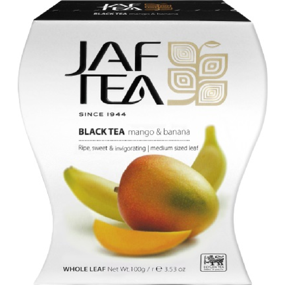 Чай черный «Jaf» листовой, байховый, с ароматом манго и банана, 100 г