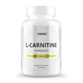 1WIN / L-карнитин / L-carnitine / Похудение /Сушка/ Жиросжигатель, 150 капсул