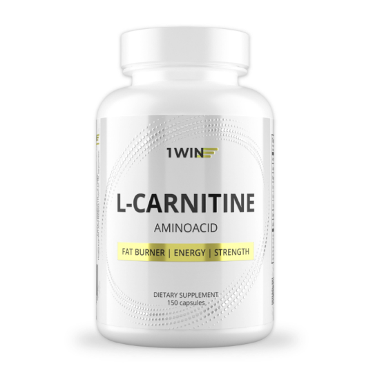 1WIN / L-карнитин / L-carnitine / Похудение /Сушка/ Жиросжигатель, 150 капсул