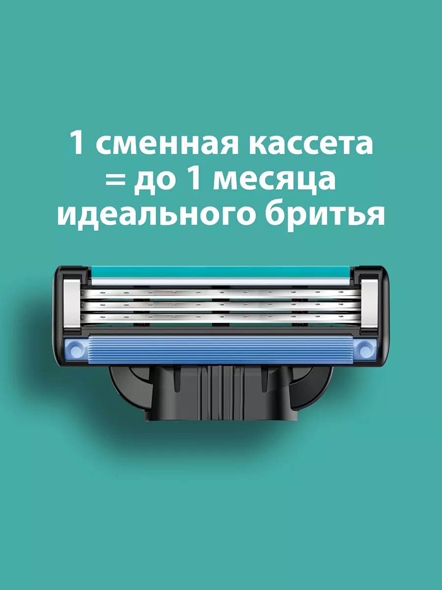 Сменные кассеты для бритья «Gillette» Mach3 (4 шт)