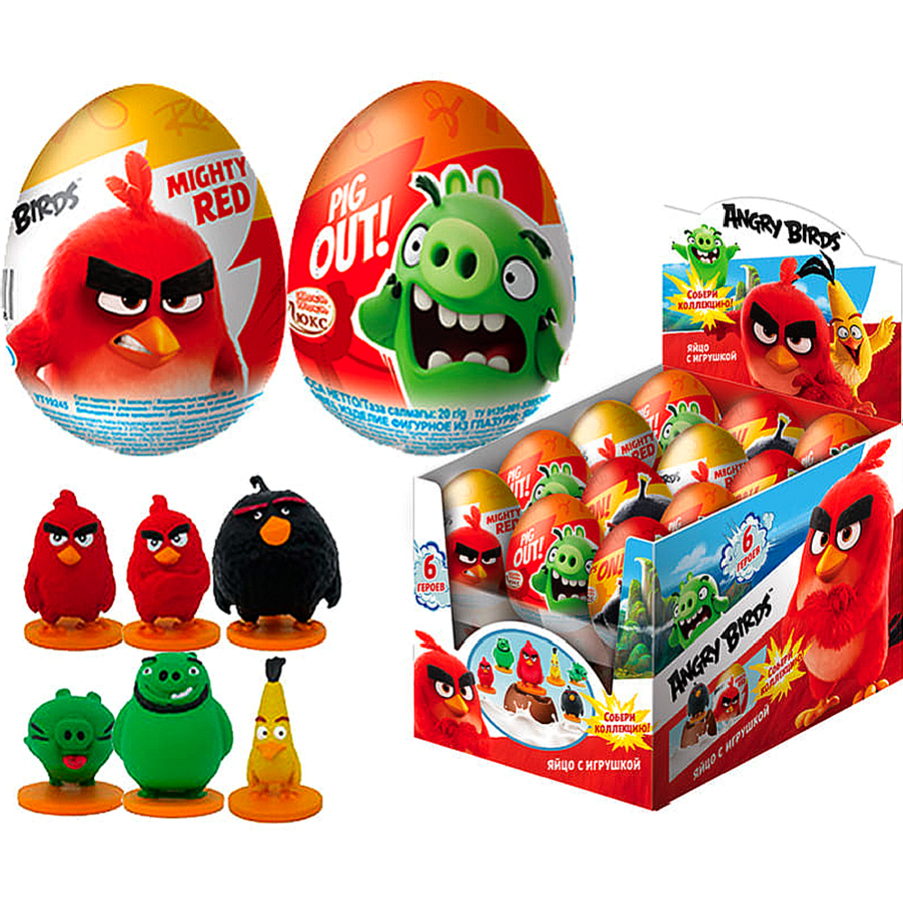 Шоколадное яйцо «The Angry Birds Movie» с игрушкой-сюрпризом 25 г