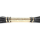 Кожаная плеть с витой золотой ручкой 45 см