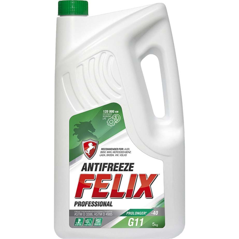 Антифриз «Felix» Prolonger G11, зеленый, 5 кг
