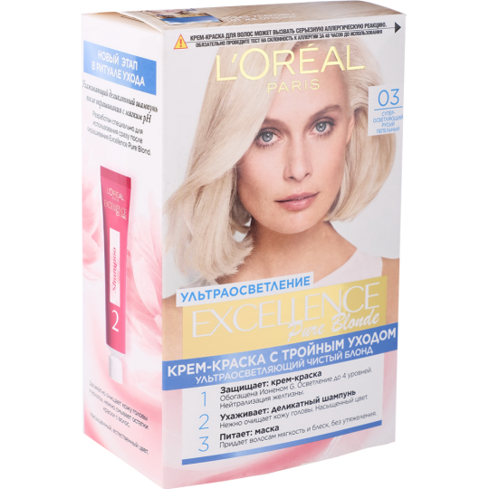 Краска для волос «Excellence pure blonde» тон 03