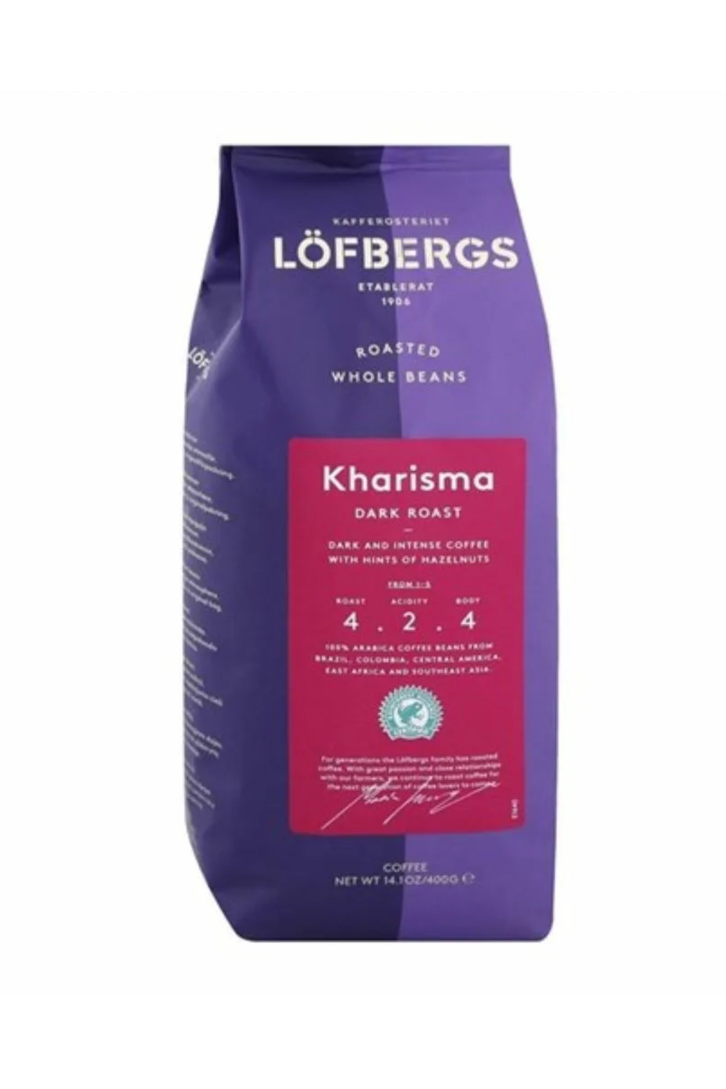 Кофе в зернах Lofbergs Kharisma 400гр