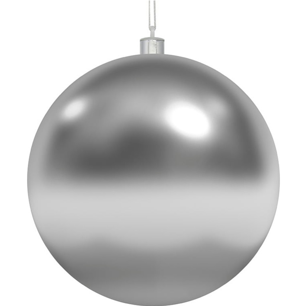 Елочный шар «Neon-Night» 502-025, серебряный глянцевый, 15 см
