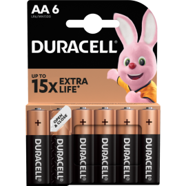 Элемент питания «Duracell» MN1500, типоразмер АА, 6 шт