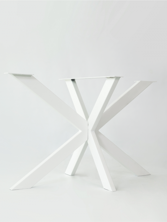 Подстолье металлическое, опора для стола Лофт разборное, белый, STAL-MASSIV