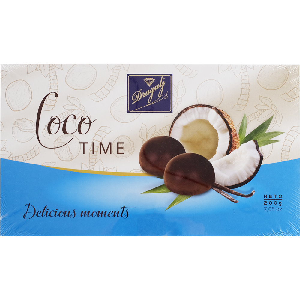 Конфеты «Dragulj» Coco Time, кокосовые, 200 г #0