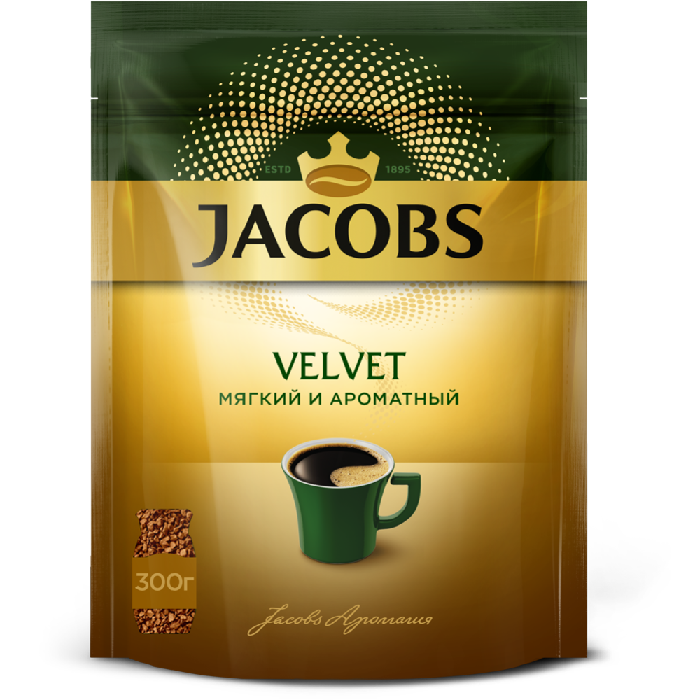 Кофе рас­тво­ри­мый «Jacobs» Velvet, 300 г