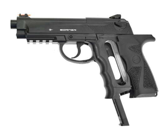 Пистолет пневматический BORNER Sport 306(Beretta), (до 3 дж, пластик), кал. 4,5 мм