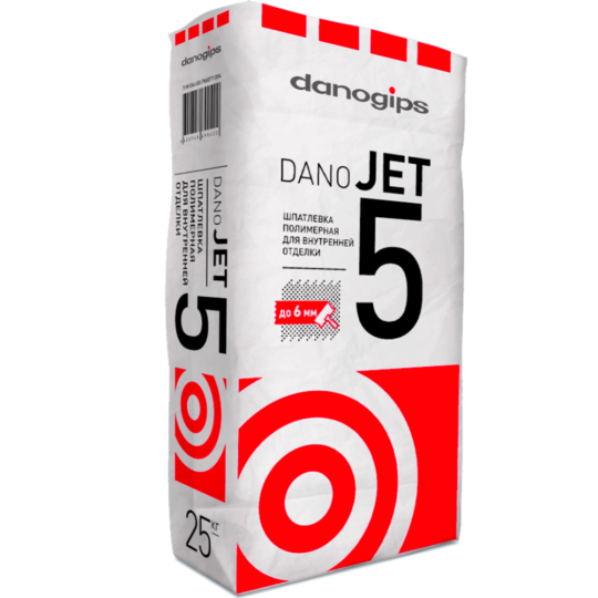 Шпатлевка «Danogips» Dano Jet 5, 4493960, 25 кг