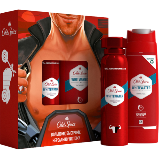 Подарочный набор «Old Spice» дезодорант+гель для душа, 150+250 мл