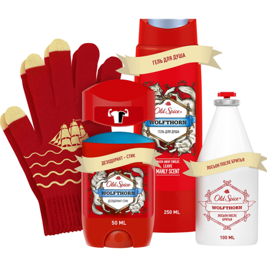 Подарочный набор «Old Spice» лосьон после бритья+гель для душа+дезодорант, 100+250+50 мл