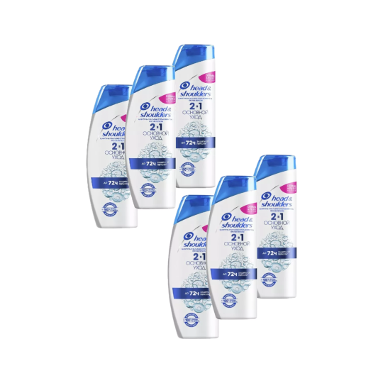 Шампунь-кондиционер для волос Head & Shoulders Основной уход против перхоти 2 в 1 (200х6=1200 мл)