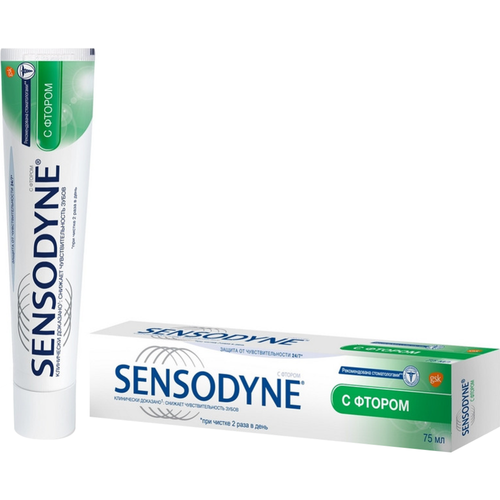 Картинка товара Зубная паста «Sensodyne» защита от кариеса, со фтором, 75 мл