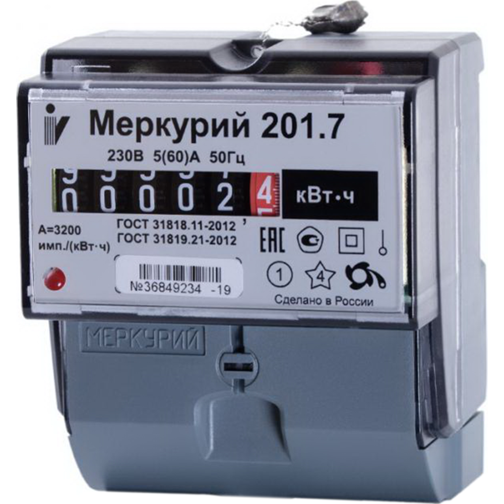 Счетчик электроэнергии «Инкотекс» Меркурий 201.7