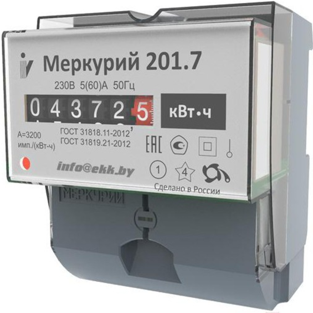 Счетчик электроэнергии «Инкотекс» Меркурий 201.7