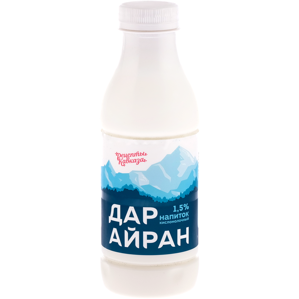 Напиток кисломолочный «Рецепты Кавказа» ДарАйран, 1.5%, 500 г #0