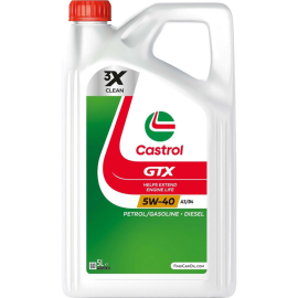 Масло моторное «Castrol» GTX 5W-40 A3/B4, 15F687, 5 л