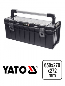 Ящик пластиковый для мобильной системы 650х270х272мм YATO YT-09184