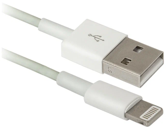 Кабель USB Defender ACH01-03H USB(AM)-Lightning(M), 1м пакет