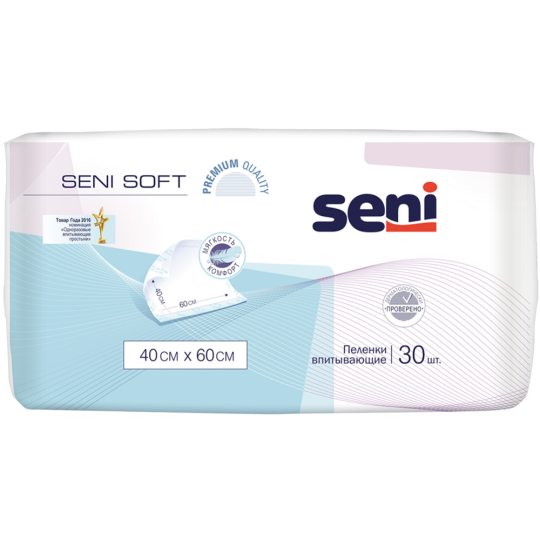 Пеленки «Seni Soft», 40х60 см, 30 шт