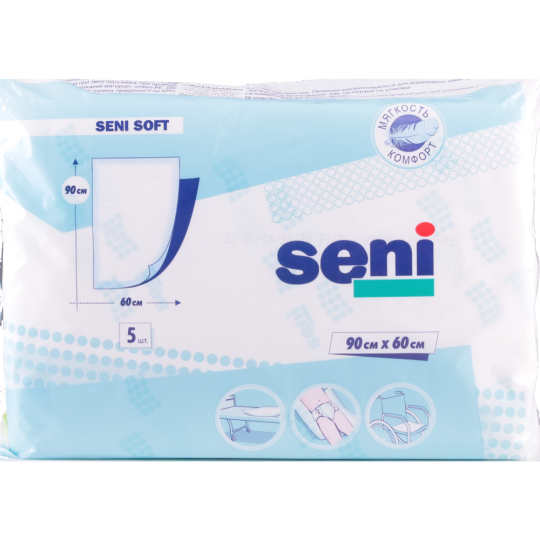 Пеленки гигиенические «Seni Soft», 90х60 см, 5 шт