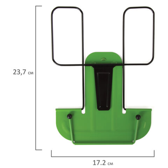 Подставка для книг и учебников ЮНЛАНДИЯ "ORIGINAL", металлическая, зеленая
