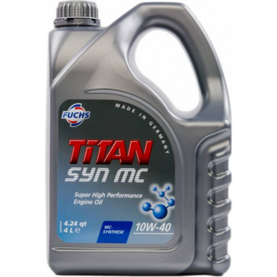 Масло моторное «Fuchs» Titan Syn MC, 10W40, 601004360, 4 л