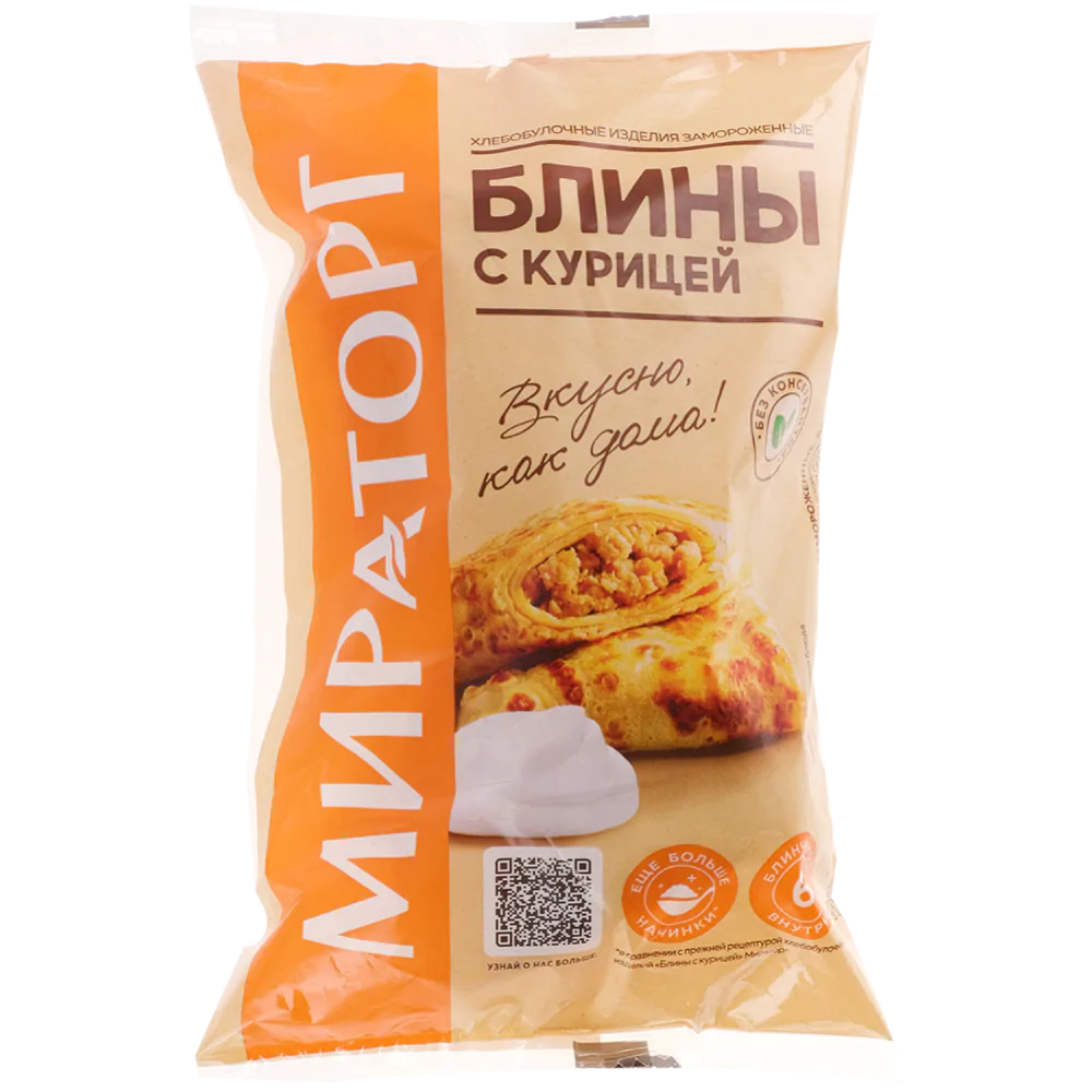 Блины с курицей «Мираторг» 360 г купить в Минске: недорого в  интернет-магазине Едоставка