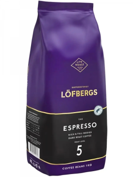 Кофе в зернах "Lofbergs" Esspreso, 1кг