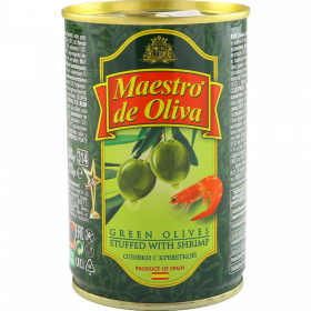 Оливки «Maestro de Oliva» с кре­вет­кой, 300 г