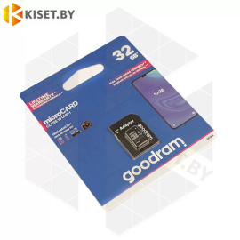 Карта памяти GOODRAM M1AA-0320R12 microSDHC 32Gb Class10 UHS I + ADAPTER