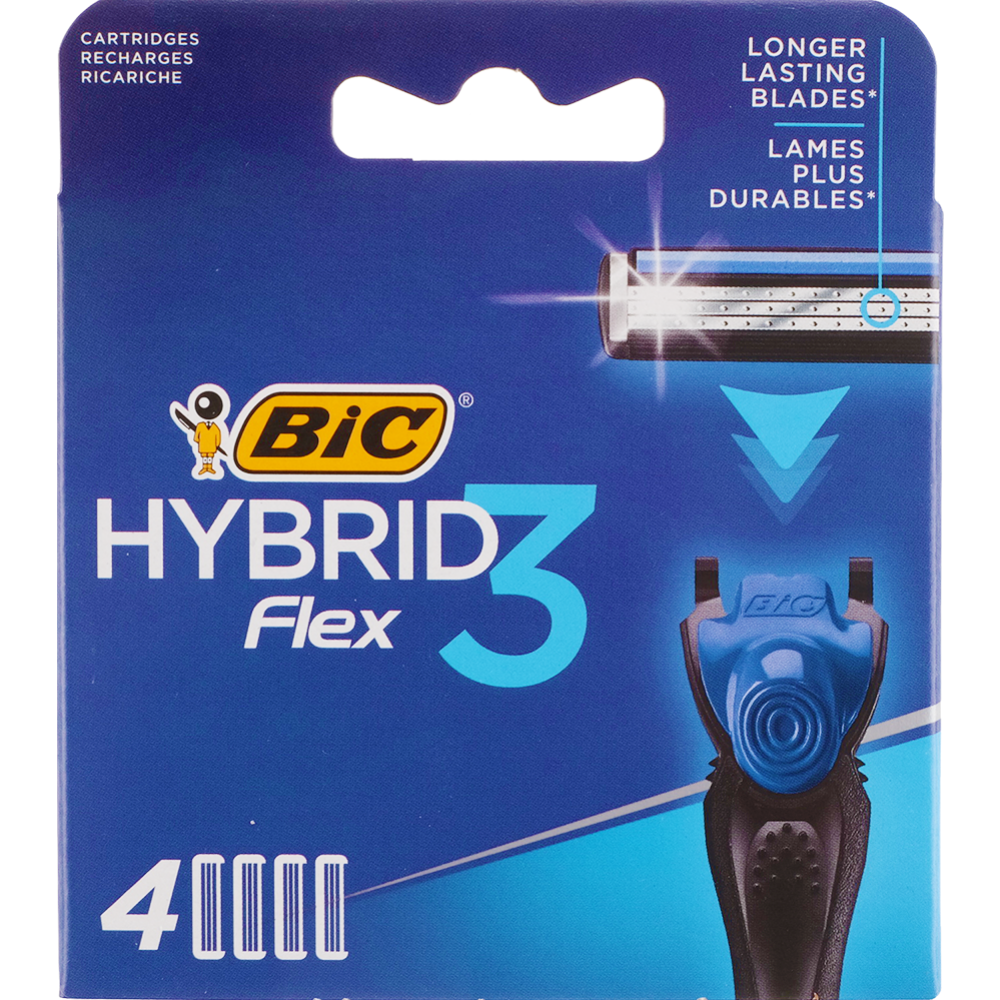 Кассеты «Bic» Flex3 Hybrid, 4 шт #0