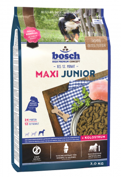 Корм для щенков крупных пород Bosch Maxi Junior Бош Макси Юниор) 3кг