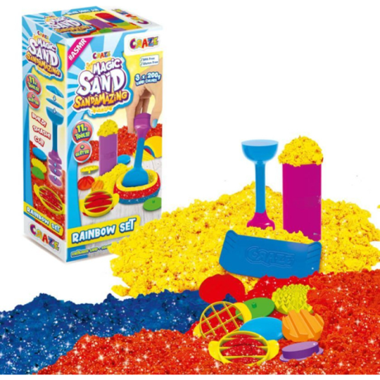 Игровой набор «Craze» Magic Sand, Радужный микс, 32404