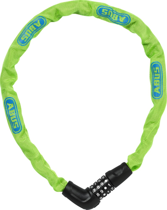 Цепной кодовый велозамок ABUS Steel-O-Chain 5805C/75 см 05-0072496 (лаймовый)